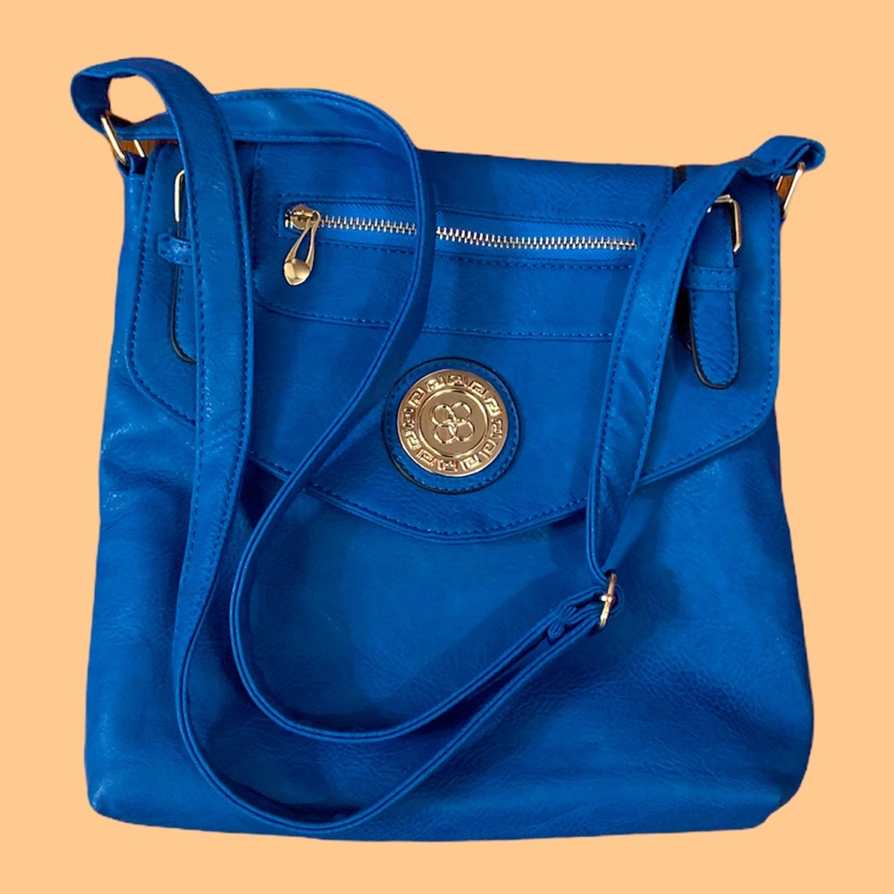 Deep blue crossbody bag